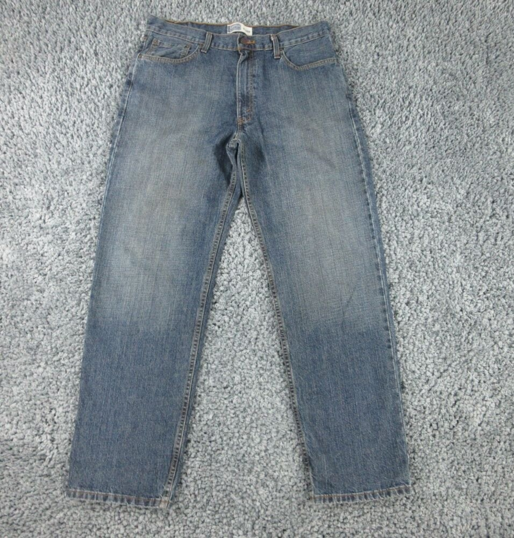 Levi's Jeans Mens ' 36x32 Blue Signature Relaxed Denim Straight 36x33*